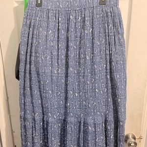 Long cotton summary skirt